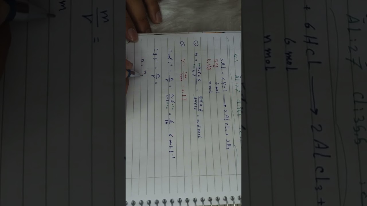 مسألة خليط( سطرين مع تركيز مولي وغرامي )