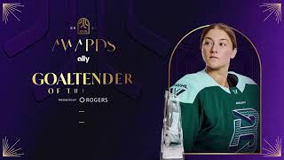 2026 PWHL Awards | Goalie of the Year