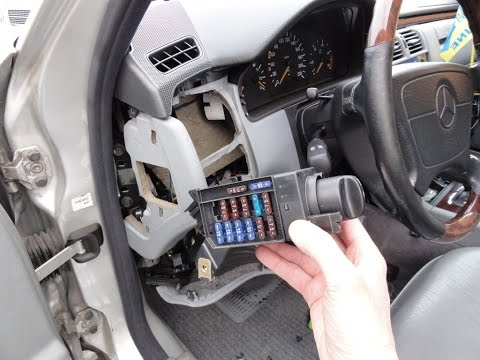 №3/Снятие переключателя света Mercedes W210 Headlight switch removal