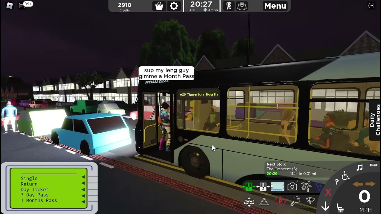 Croydon Buses -- Route 39 (Lombard Roundabout to Thornton Heath Pond)