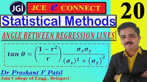 Angle Between Regrassion lines || Statistical methods | Curve Fitting | 18mat41 || Dr Prashant Patil