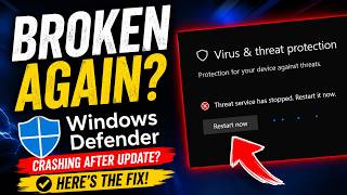 Windows Defender Crashing After Update Here’s the Fix!