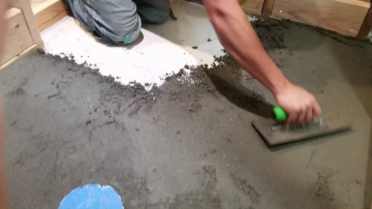 Packing shower pan preslope YouTube