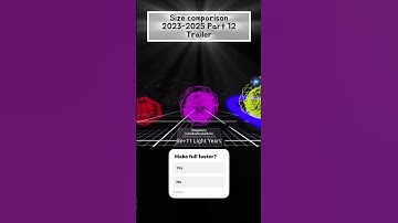 Size comparison 2023-2025 part 12 trailer #space #spacemusic #animation #universe