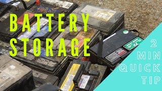 How to Store Lead Acid Batteries || Winterize an RV || Battery Maintenance || RV Maintenance