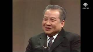 En 1980, Denise Bombardier interview le prince Norodom Sihanouk