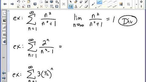 nth Term Test For Divergence for Infinite Series