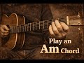 How to play The Am chord - Beginner guitar lesson