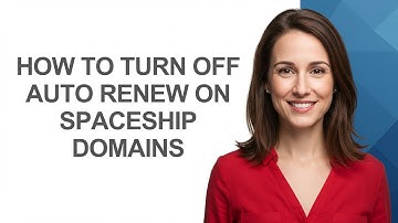 How To Turn Off Auto Renew on Spaceship Domains - AshleyHowTo