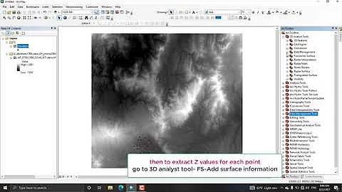 extract X,Y and Z value of points from DEM in ArcMap