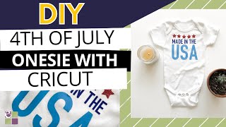 How to Make a DIY 4th of July Baby Onesie with Cricut Maker