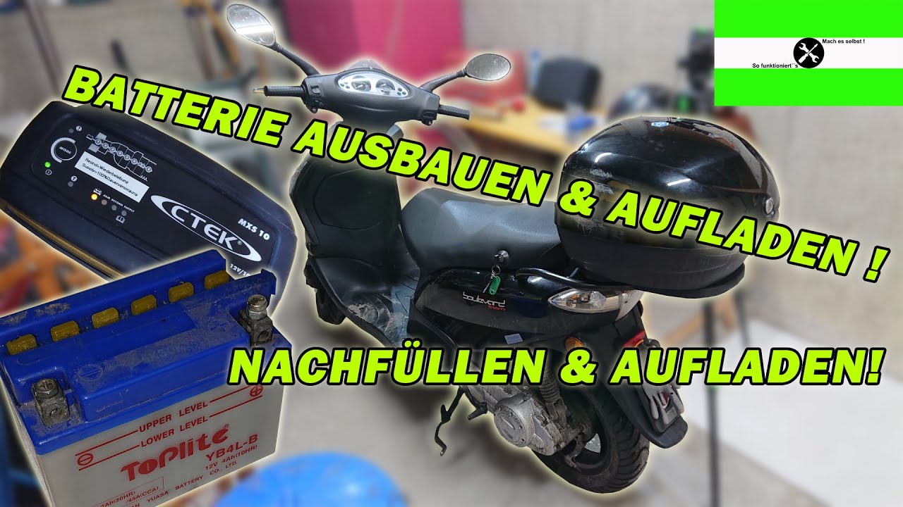 Lädt Sich Eine Roller Batterie Beim Fahren Auf eng Nordwest Belastung mofa batterie aufladen Persona Lizenzgebühren