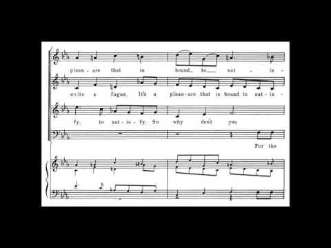 Glenn Gould - So You Want to Write a Fugue? (audio + sheet music)