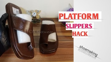 How to make a unisex platform slide slippers # 
