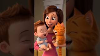 BABY &amp; CAT VA BUBBLES! #multifilm #trend #reels