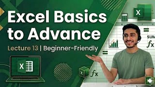 Lecture 13 | Excel Complete Course in Urdu Hindi | #Excel #MicrosoftExcel #ExcelTutorial 