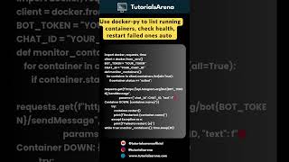 Docker Container Monitor Python Docker-Py Automation