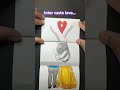 inter caste love 😍 ❤️💔#shorts #viral #art #paper Folding Art #painting #shorts #love