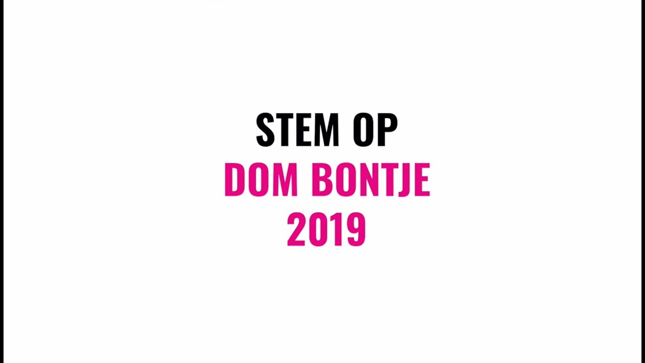 Dom Bontje 2019 van start!