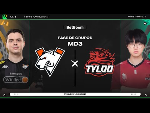 Fissure Playground #1 | Virtus.pro vs Tyloo | Fase de Grupos | CS2