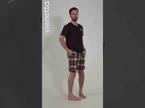 Купить Летний мужской костюм с шортами VIENETTA MAN 5100012091 в Украина в Lingerie.ua - Одяг для дому та відпочинку, Видео 1