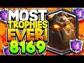 HIGHEST TROPHIES EVER w/ LAVA HOUND 8,169 CUPS!