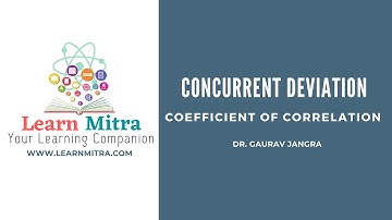 Concurrent deviation - Coefficient of Correlation
