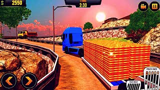 Uphill Gold Transporter Truck Drive 3D Android Gameplay screenshot 2