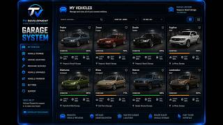 New Advanced Garage Script FIveM | QB-Core | ESX |