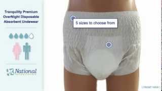 Tranquility OverNight Disposable Underwear: Bedwetting Store - National  Incontinence