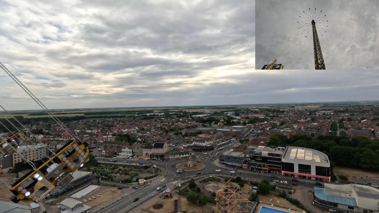 Taking on Perrin Stevens new 80m Big Ben Tower on Skegness Sea front 
