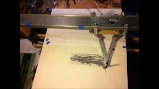 Drawing Machine v04 - Processing / Arduino Serial Com - Radial & Linear Image Plotter