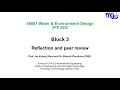 48881 - Block 3 Project communication, critical self reflection and peer assessment