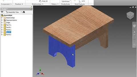How to draw the Step Stool in Autodesk Inventor