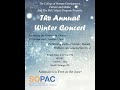 Seton hall university annual winter concert dec 8  sopac