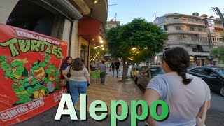 Aleppo , Walking From Holy Bible Street To Bab AlFaraj Square| Syria 2023