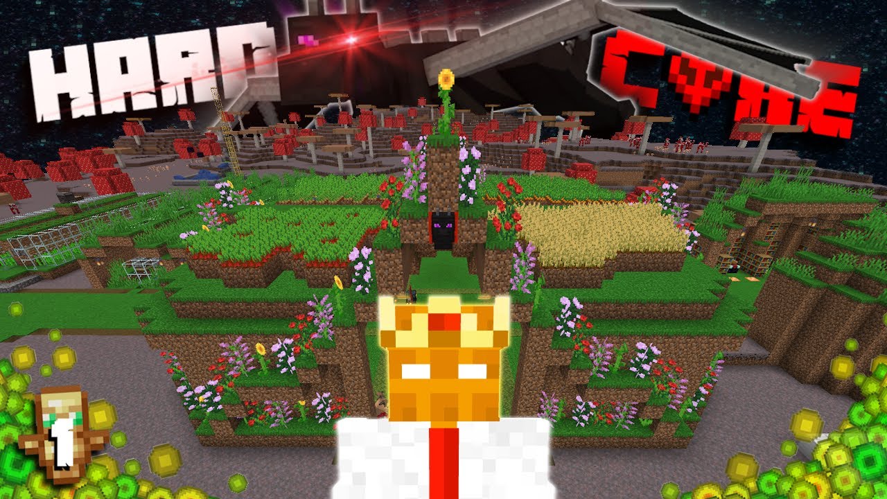 I Built DIRT MANSIONS and Beat Minecraft's FINAL BOSS (In Hardcore)
