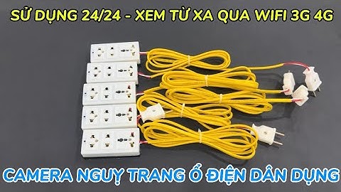 Camera nguỵ trang ổ điện dân dụng wifi xem từ xa MỚI NHẤT , camera giấu kín ổ cắm điện quay 24/24