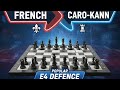 Popular e4 Defence: French and caro-kann #chess #shatranj64 #chessvideo #viralchess #viral 