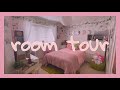 Room Tour | pink, cottagecore and spring inspired! 🍄🍃🌸