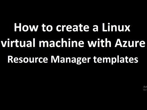 ARM Template - How to create a Linux virtual machine with Azure Resource Manager templates