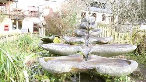 Sevenfold Flowform at Ruskin Mill College. Front View.