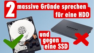 Festplatte oder SSD  wo Festplatten besser als SSDs sind