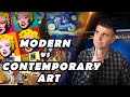 Modern vs contemporary art lets learn how to recognize them