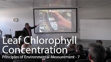 Leaf Chlorophyll Concentration - Principles of Environmental Measurement Lecture 7