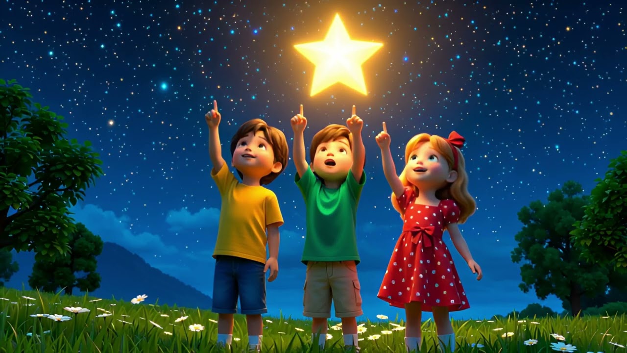 Twinkle Twinkle Little Star ✨ | Nursery Rhyme Sing-Along & Lyrics for Kids