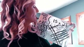Nanny uses lattice method to solve multiplication problem Nanny Shows How To Multiply Using Common Core S Box Method