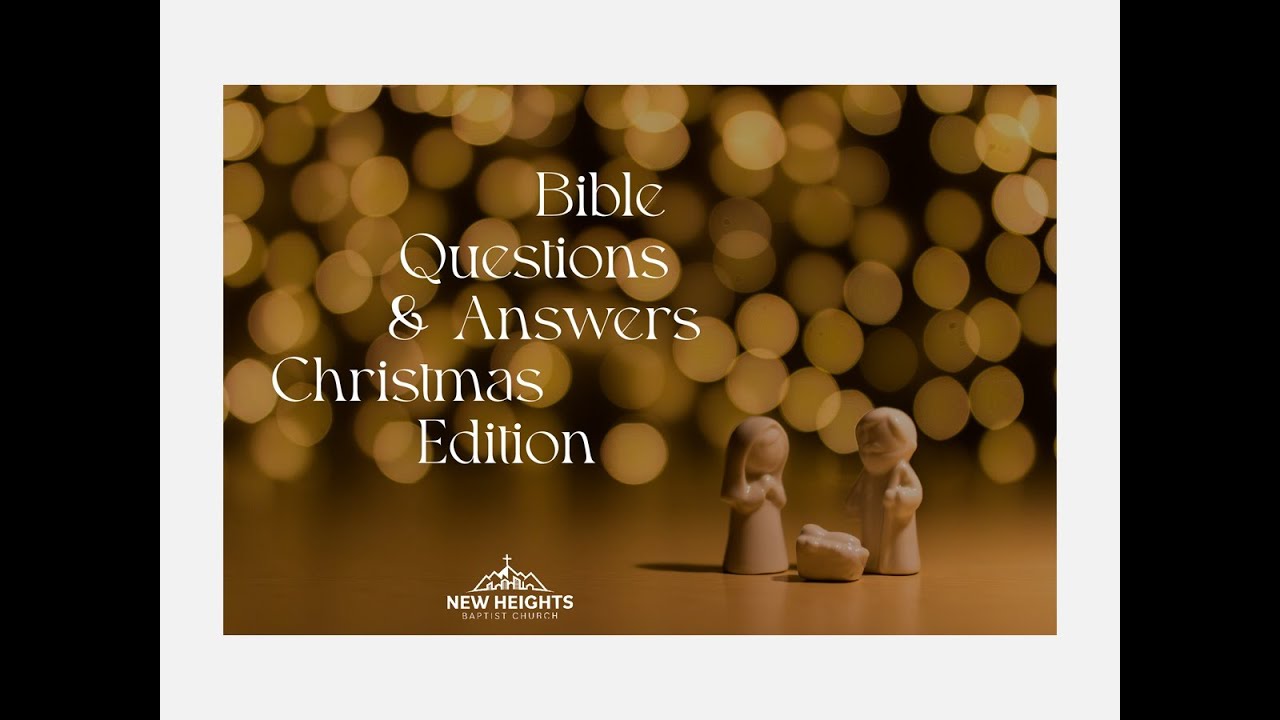 Bible Q & A - Christmas Edition - YouTube