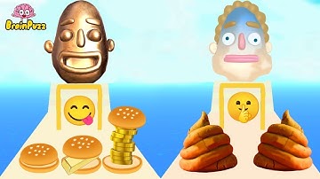 Sandwich Runner FACES BATTLE | Sandwich Runner Max Levels Mobile Game UPDATE iOS Android Gameplay