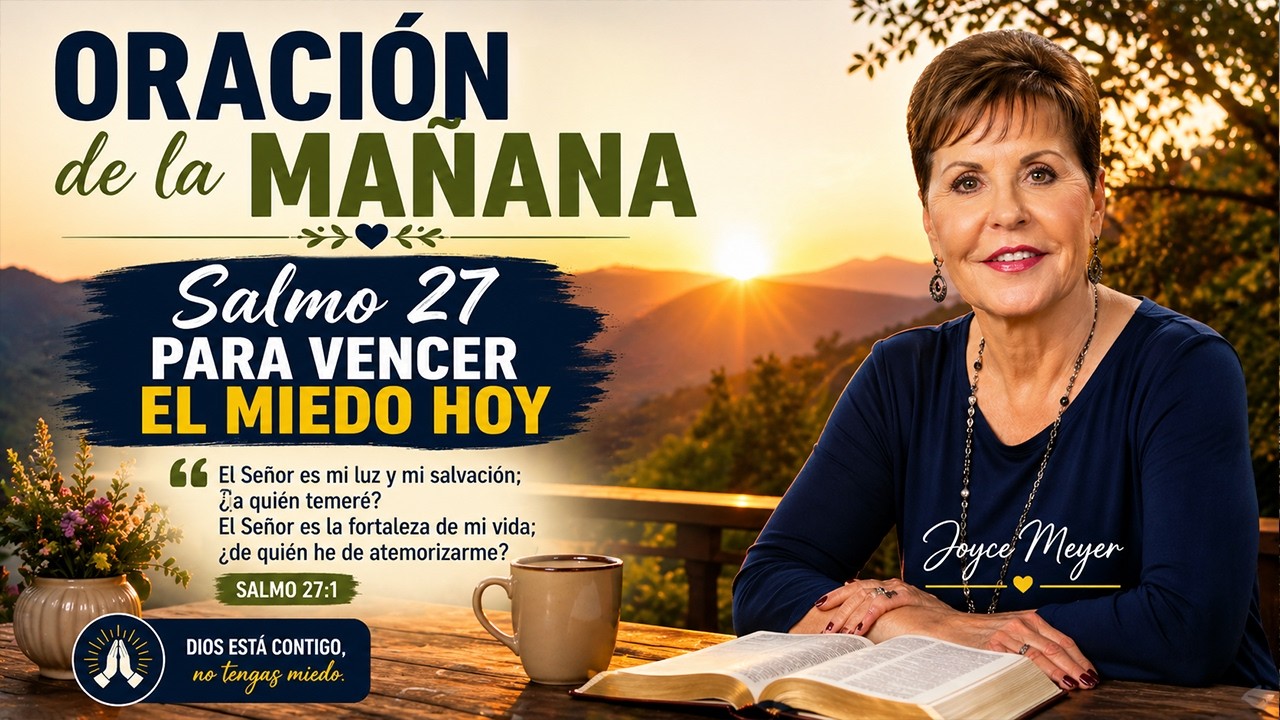 🙏☀️ORACIÓN DE LA MAÑANA | Salmo 27 Para Vencer El Miedo Hoy | Joyce ...